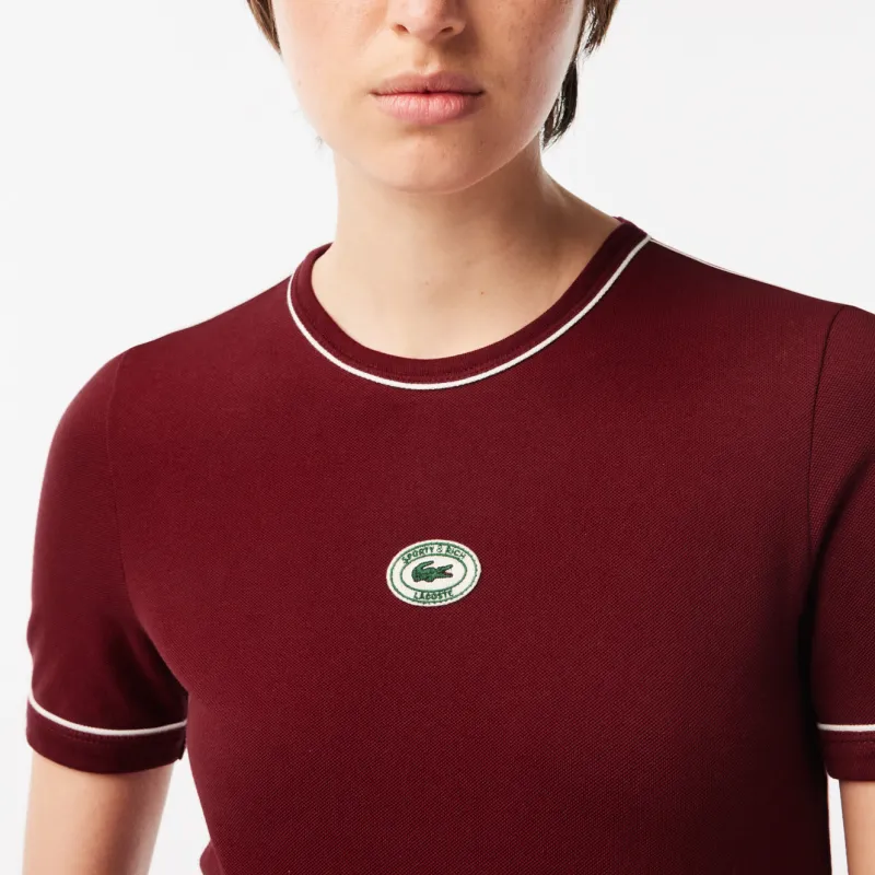 Sporty & Rich X LACOSTE T Shirts Unisex Red-4