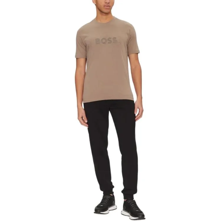 HUGO BOSS Logo embroidered T shirt-1