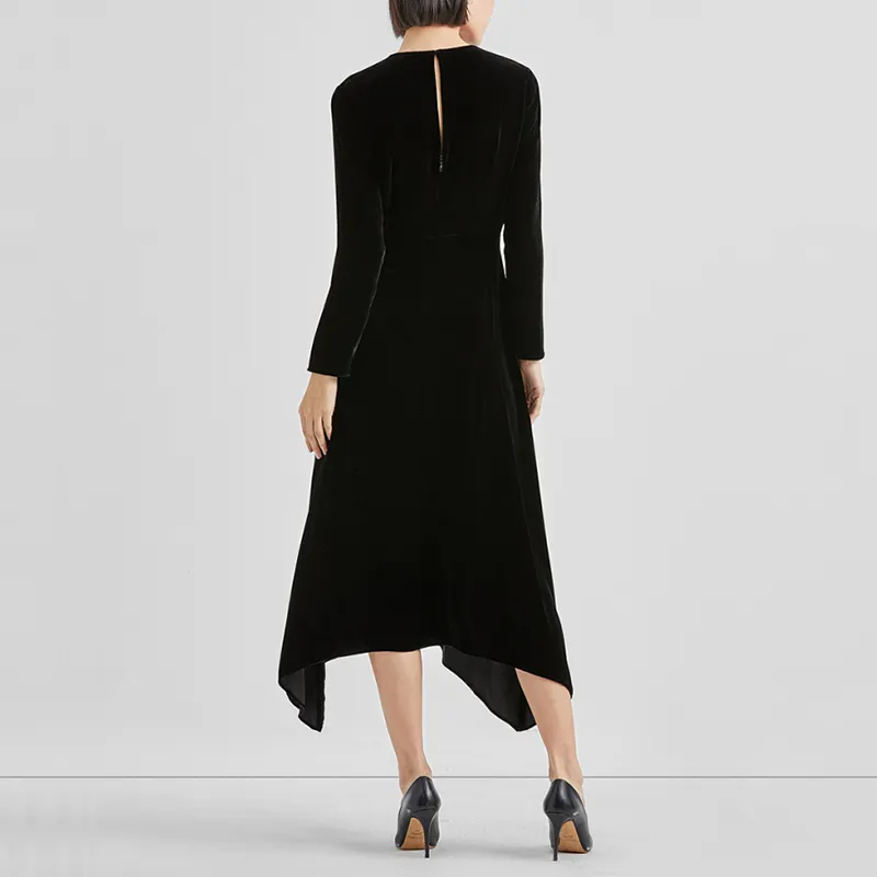 THEORY Long-Sleeved Dresses Women's Classic Black-2