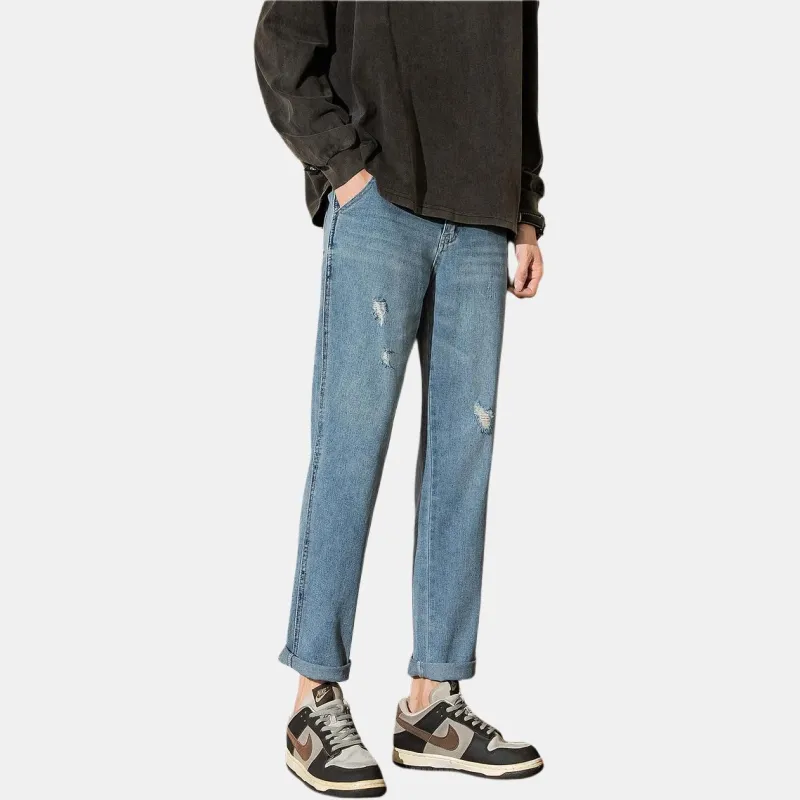 Tonlion Jeans Men's Medium Denim Blue-4