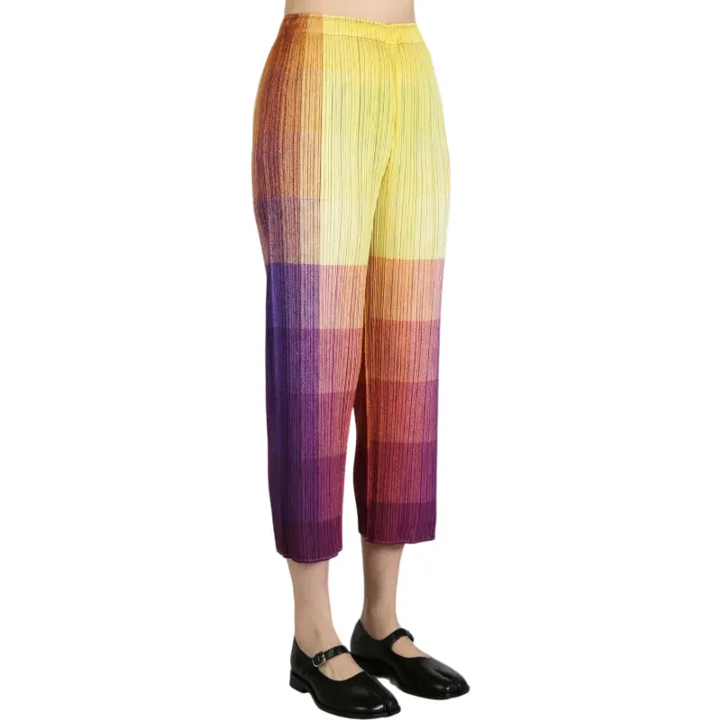 PLEATS PLEASE ISSEY MIYAKE Casual Pants Women's Yellow-3