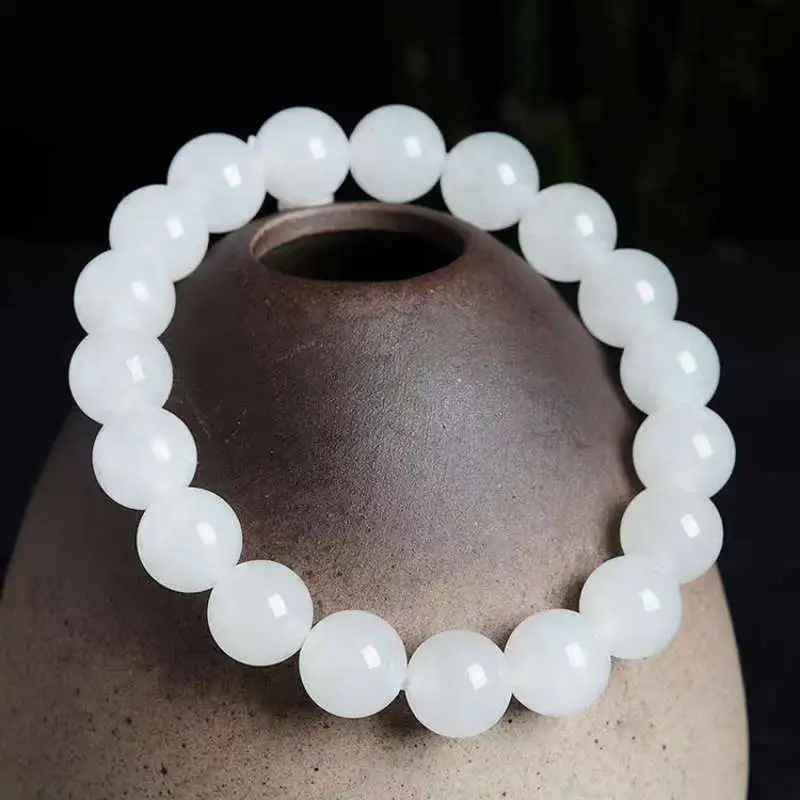 Grace Chalcedony Jade Bracelets Unisex-2