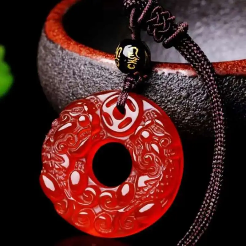 JUNWEN Jade Necklaces Unisex-4