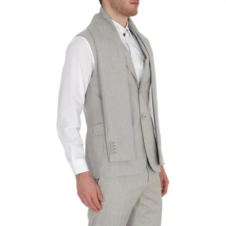 DIOR Homme Striped Sleeveless Jacket-4