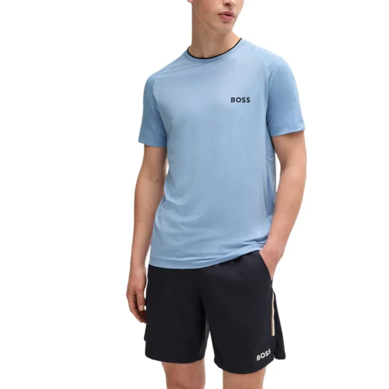 HUGO BOSS FW24 T Shirt Men's Light Blue-1