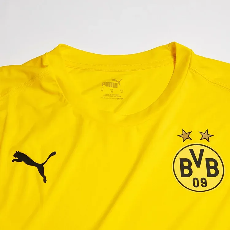 PUMA Dortmund Warm up T Shirt Men's Yellow-2