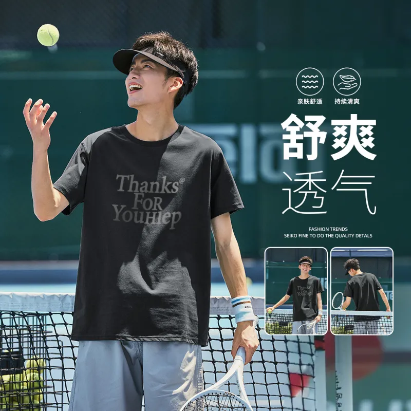 Tonlion T Shirts Men Starry Gray-6