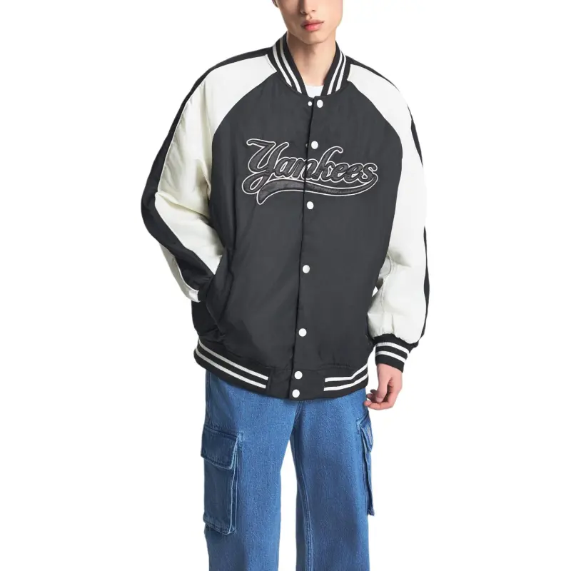 MLB SS24 New York Yankees Baseball Jacket Unisex Black-2