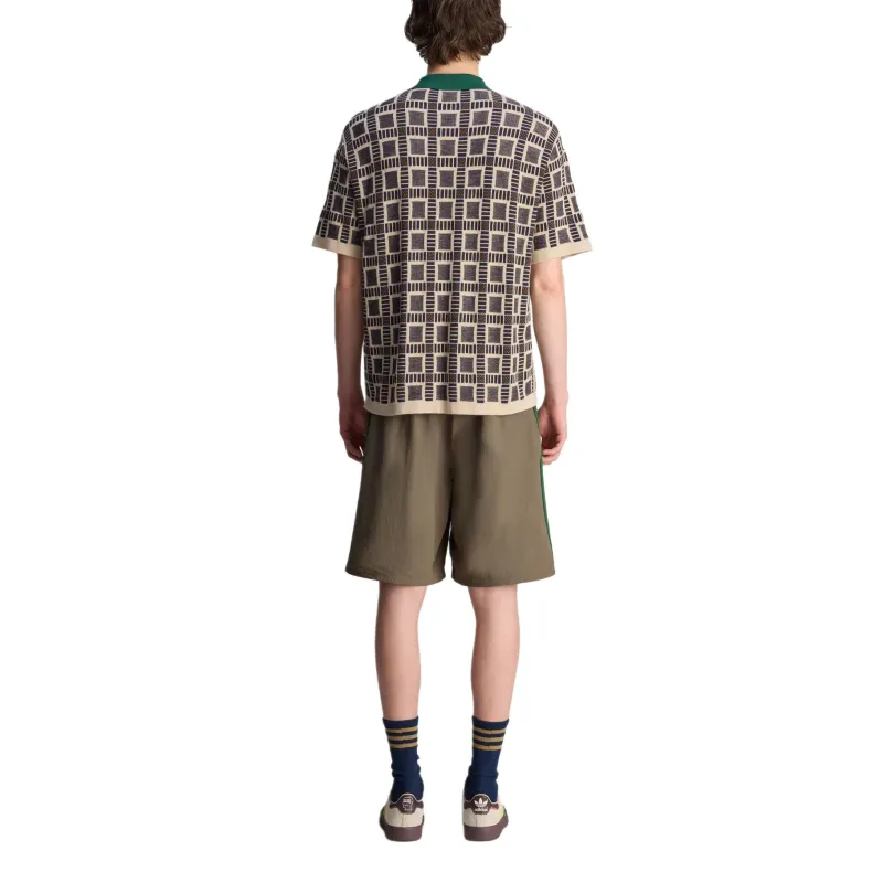 Adidas X Brain Dead Patterned jacquard Polo Shirt-4
