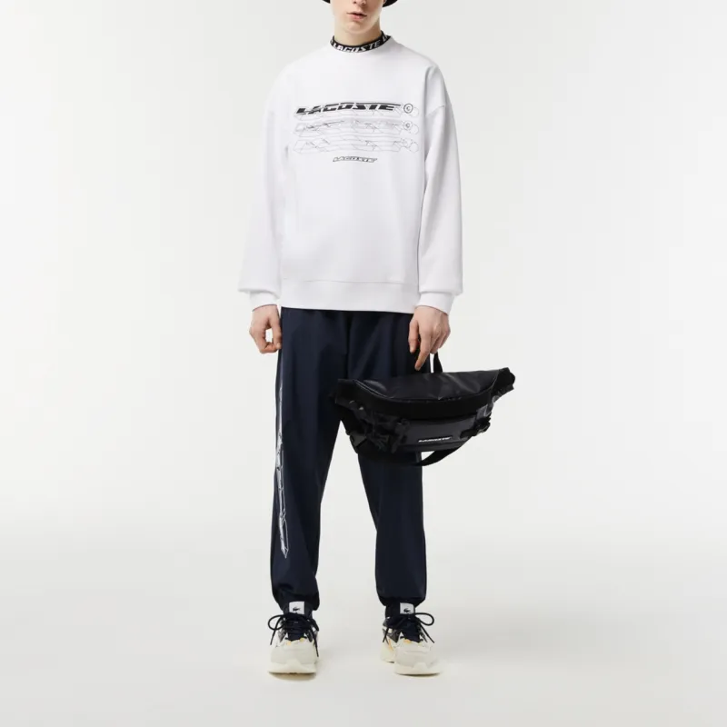 LACOSTE Sweatshirts Men White-2
