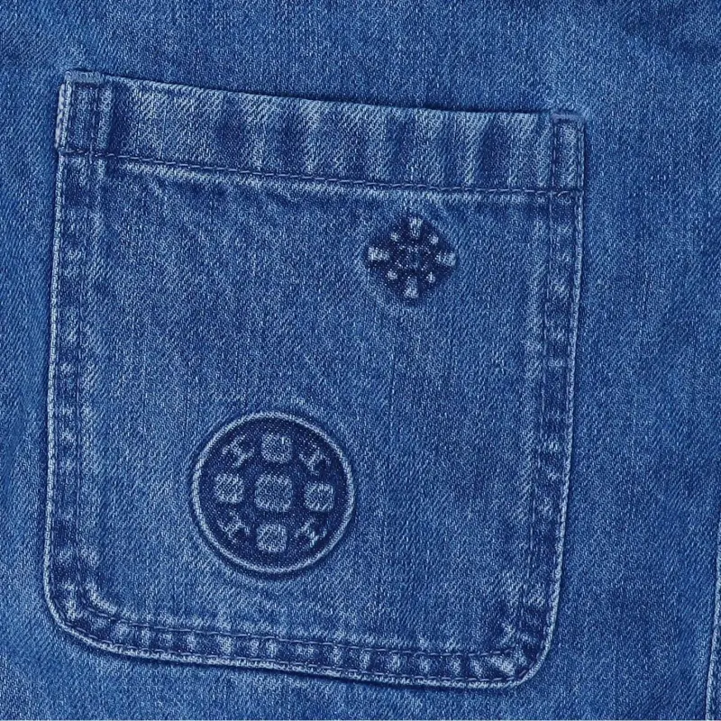 CHANEL Denim Jacket Women's Denim Blue-3