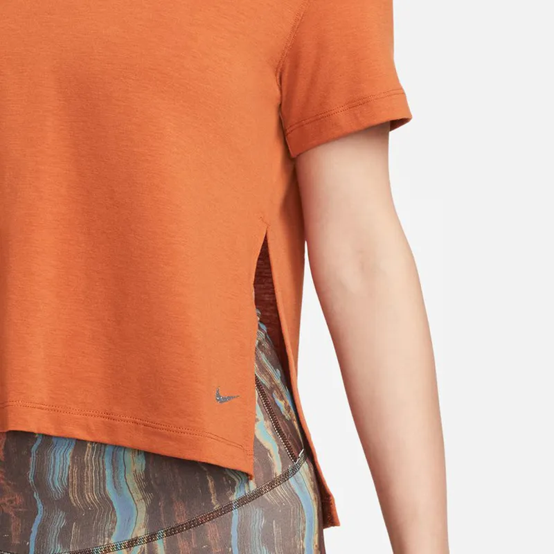 Nike T Shirts Women's Orange-3