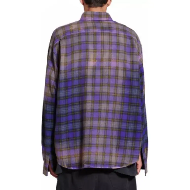 Balenciaga FW23 Shirt Loose Fit Style Men's Purple-2