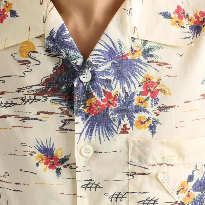 PRADA Graphic Printed Short Sleeved Shirt-4