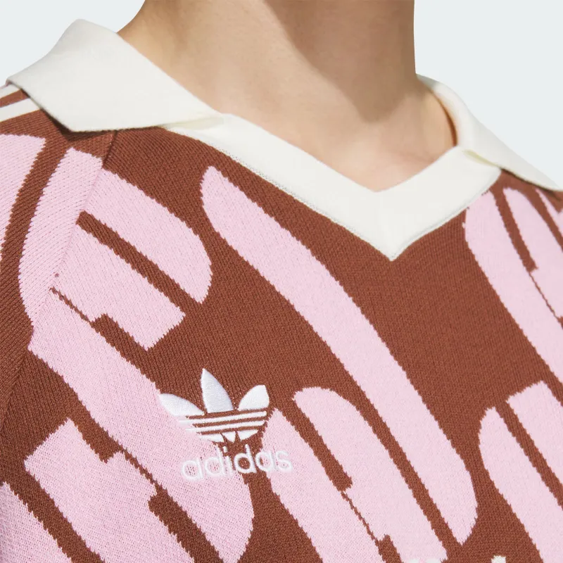 Adidas Originals ADCBC FW24 Adicolor Sweatshirt Unisex Dark Brown/Pink-4
