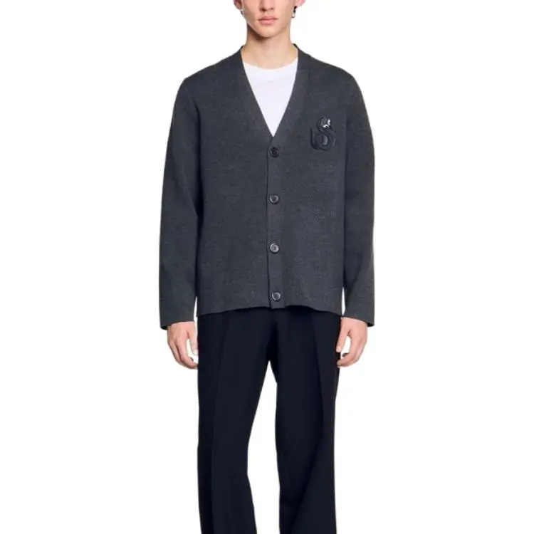 Sandro Chinese New Year Series Knitwear Men B303/Gray-3