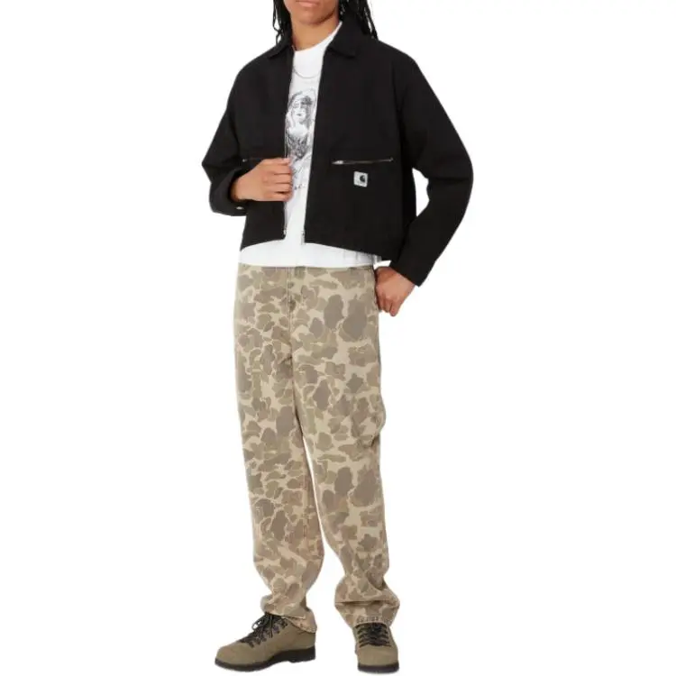 Carhartt WIP Duck Camo Landon Pant Bleached Black-1
