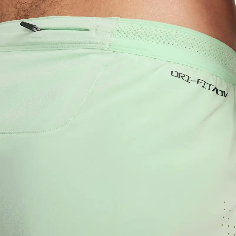 Nike AeroSwift Sports Shorts Men's Green Yellow-4