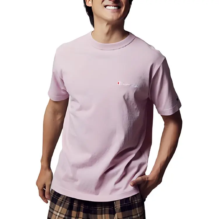 Champion SS21 T Shirt Japan Version Unisex Pink-2
