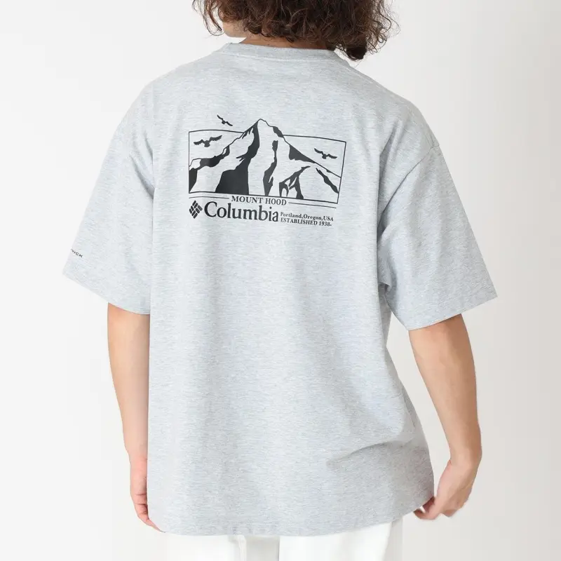Columbia T Shirt Unisex Heather Gray-3