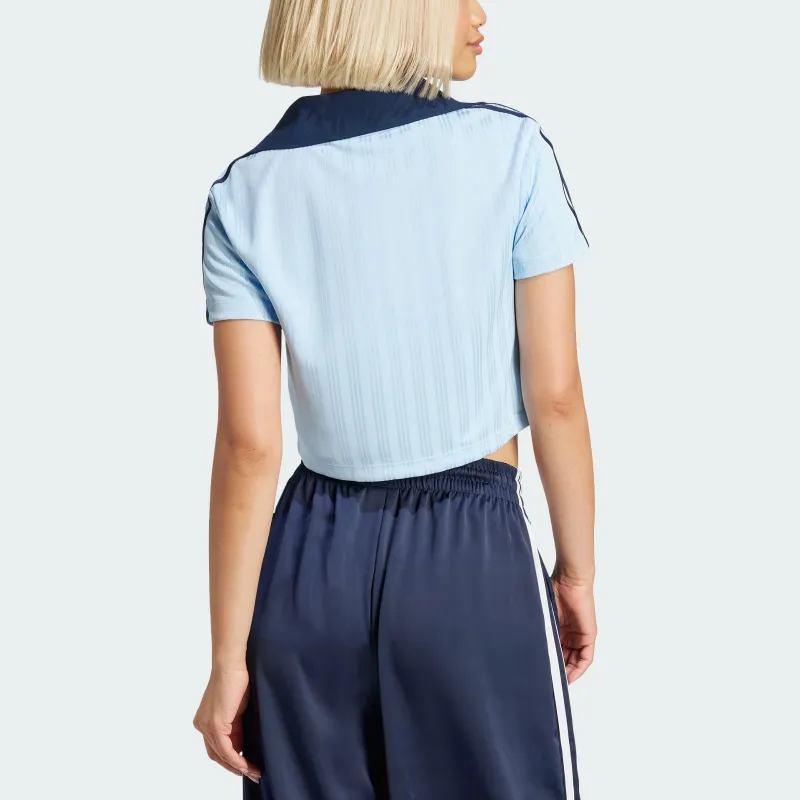 Adidas Originals ADICOLOR Polo Shirt Women's Pink Blue-2