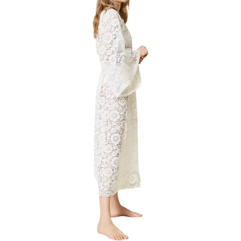 TWINSET MILANO Long-Sleeved Dresses Women's White-3
