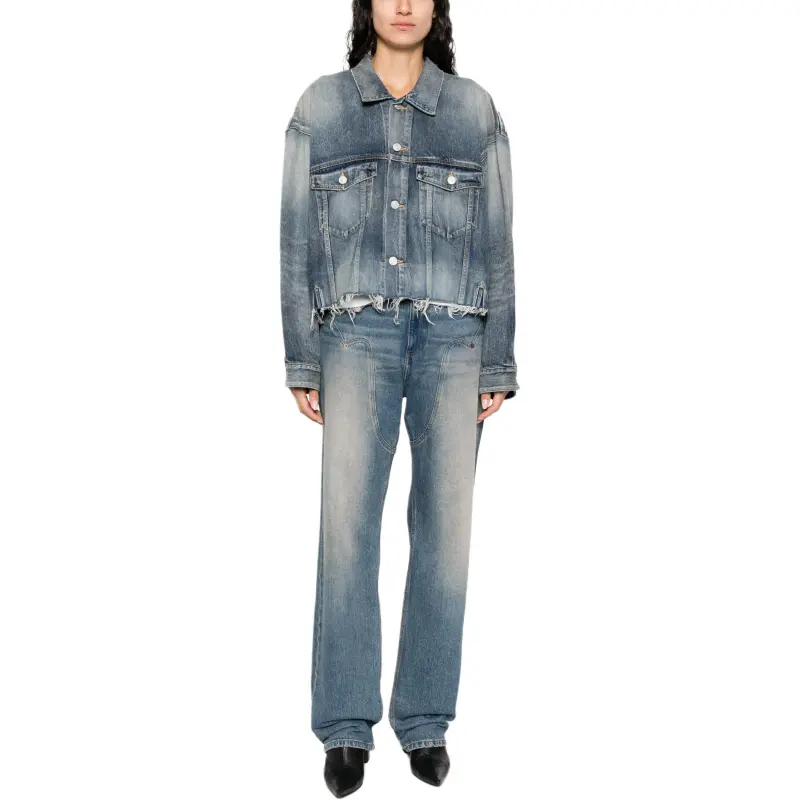 Balenciaga Deconstructed Panelled Denim Jacket-3