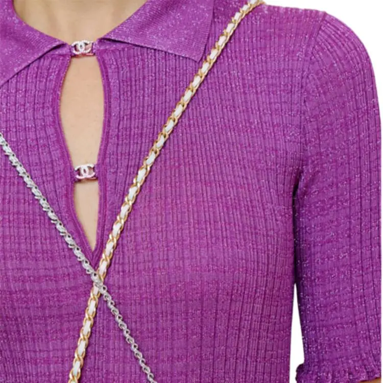 CHANEL SS22 Dress Women's Purple-2