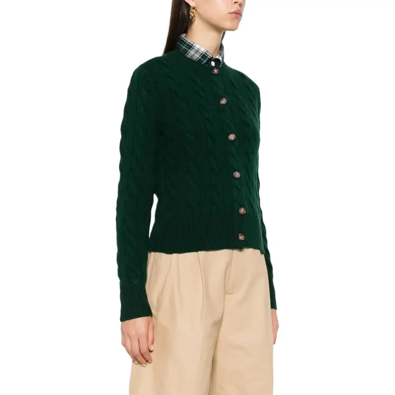 Polo Ralph Lauren Pony Embroidered Cable Knit Cardigan-3