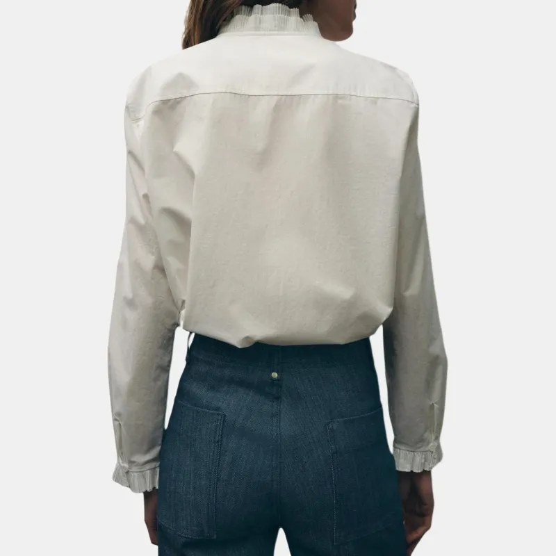 ZARA ZW Series Shirt Women's White-3