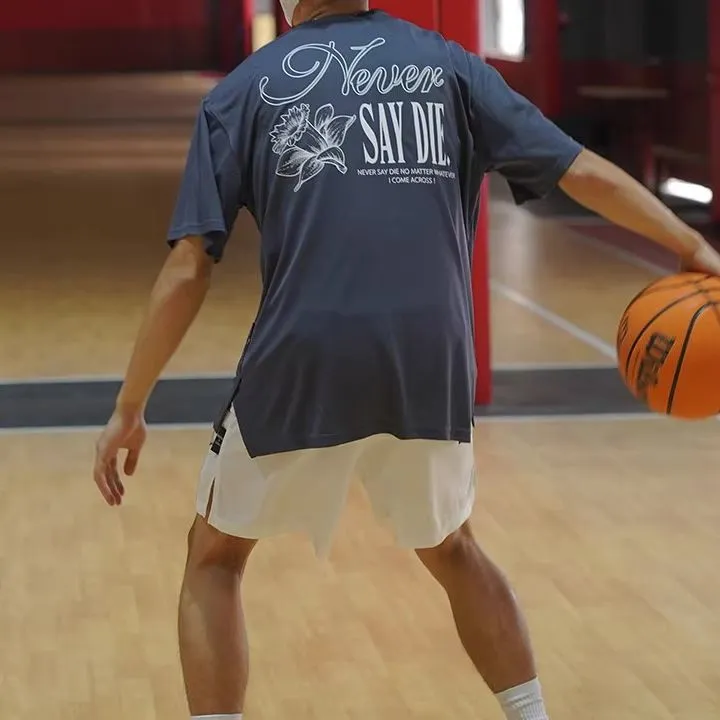 LUSHISI Basketball Shorts Unisex White-2