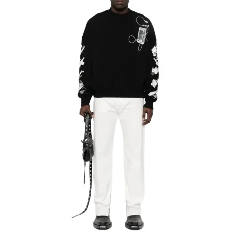 OFF WHITE SCAN ARR OVER CREWNECK-2