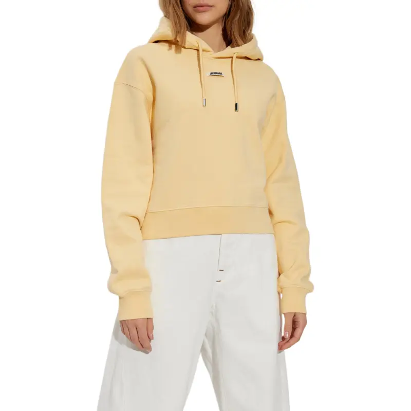 Jacquemus Logo Patch Drawstring Hoodie-1