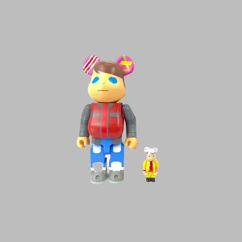 BE@RBRICK KaNo X Medicom Back To The Future Designer Con Marty And Doc-1