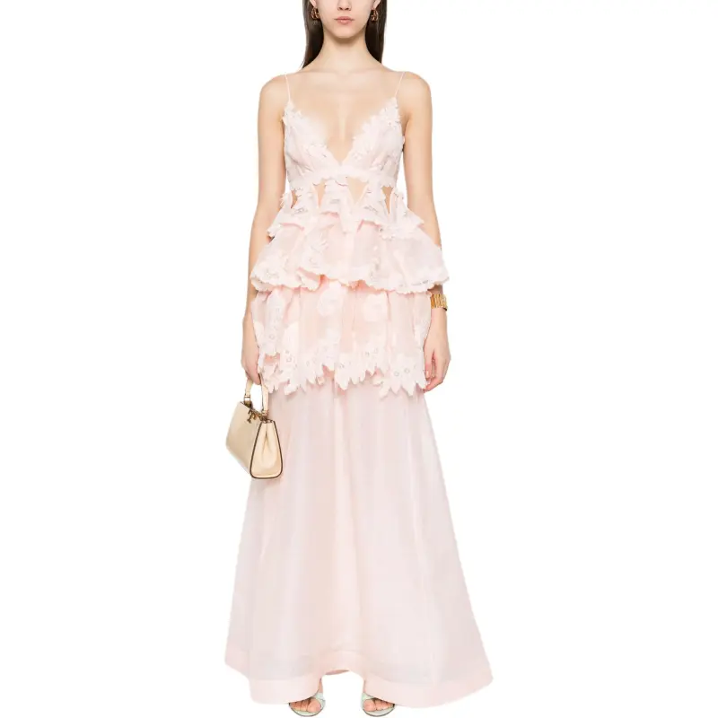 Zimmermann Crush Tiered Lace Maxi Dress-1