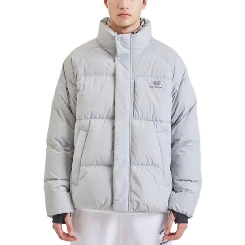 New Balance Down Jacket Unisex Light Gray-2