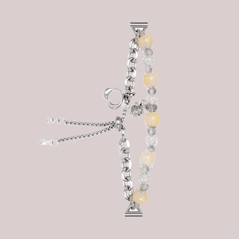 CHENSONG Watch Band Huawei Compatibility 13.5 21cm Metal+Glass Material-5