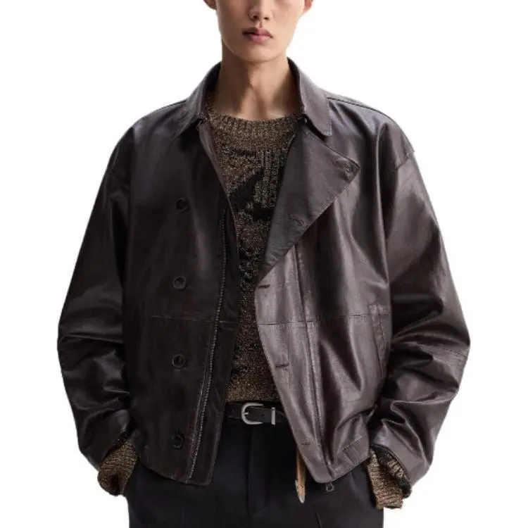 ZARA Jackets Coats Men's Crimson-2