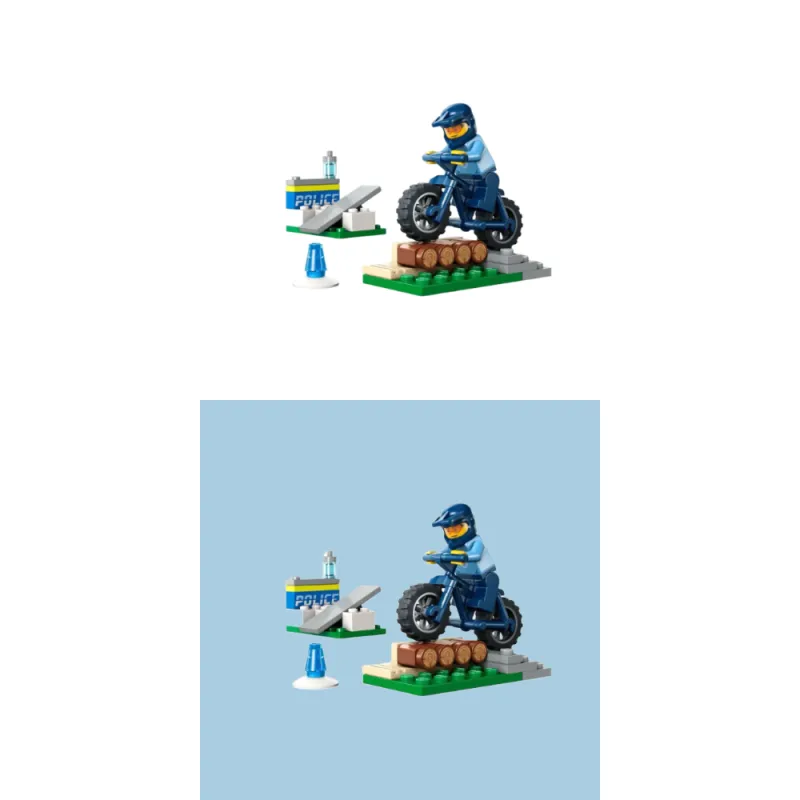 LEGO City Collection Police Cycling Training Puzzle Building Blocks 94pcs 30638-3