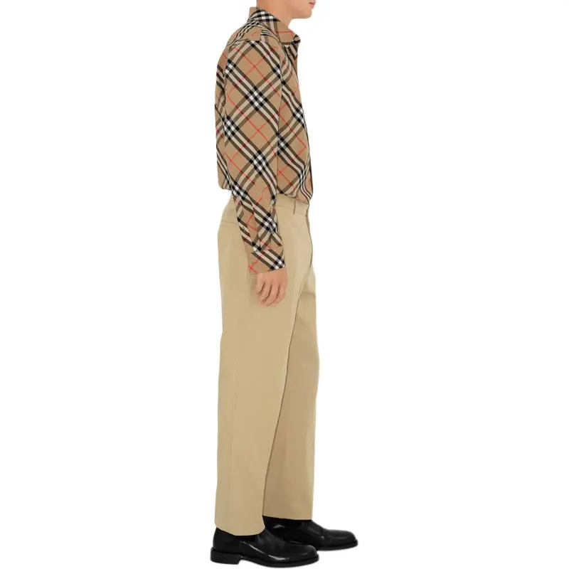 Burberry Shirts Men Brown-3