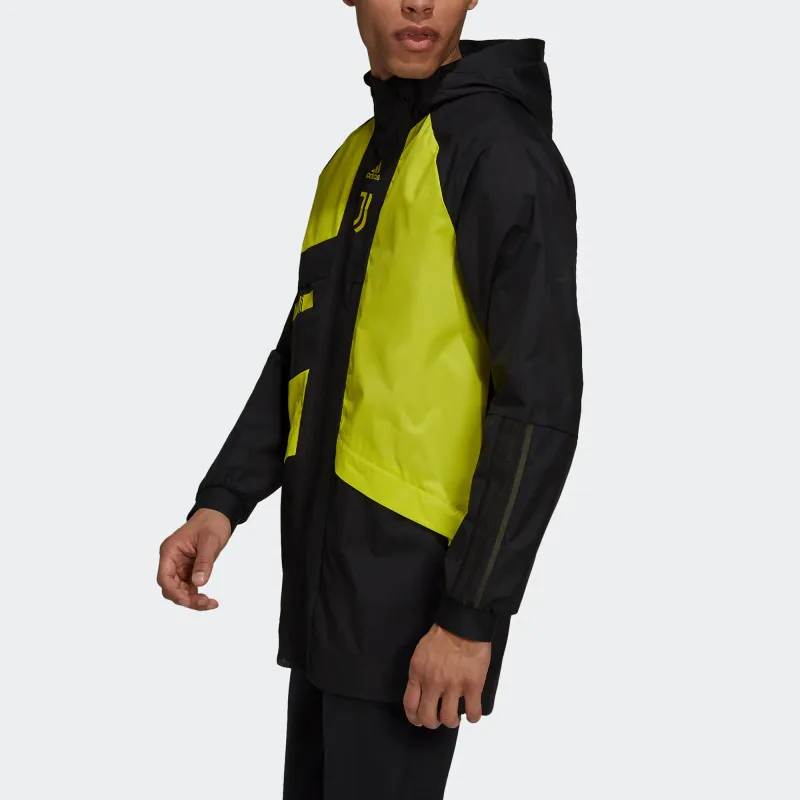 Adidas Juventus Jacket Men's Black/Sour Green Yellow-2