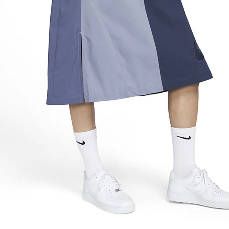 Nike Sportswear Collection Embroidered Mid-Length Skirt Blue-4