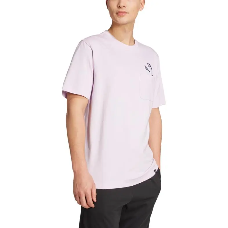 Adidas Lounge SS25 T Shirt Men's Ice Lavender-2