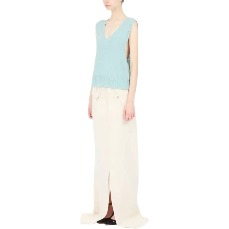 Maison Margiela Fussbett V Neck Knitted Top-3