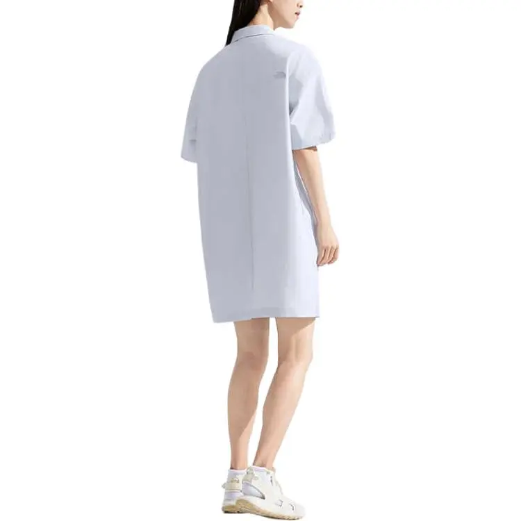 THE NORTH FACE CAMP City Outdoor Collection SS25 Short Sleeved Dress Women's 0TI/Haze Blue-3