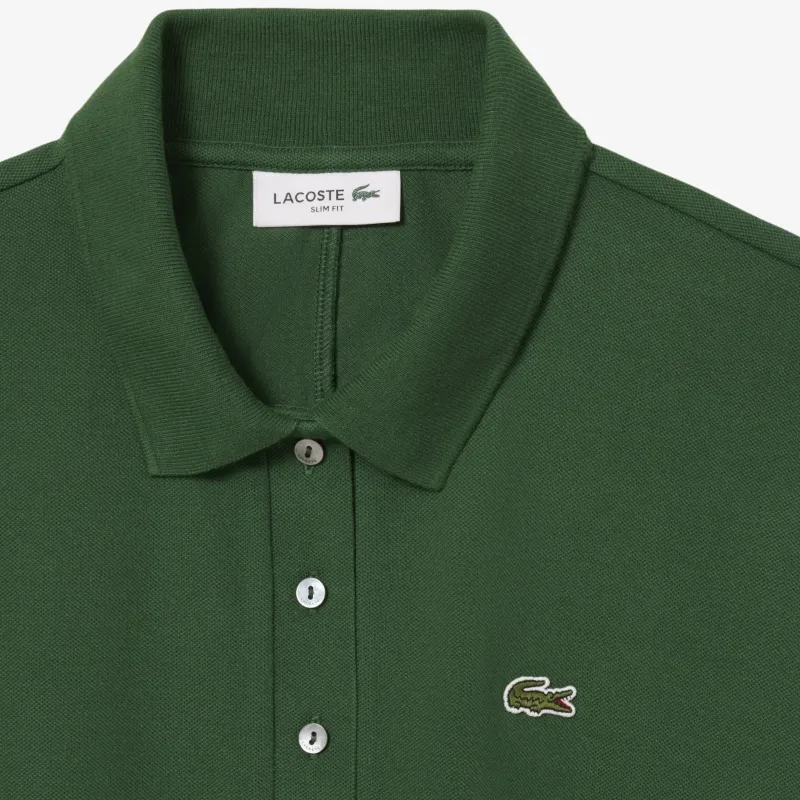 LACOSTE SS25 Polo Shirt Women's Crocodile Green-4