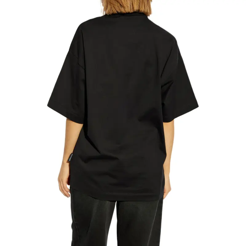 PALM ANGELS Logo Printed Mockneck T Shirt-3