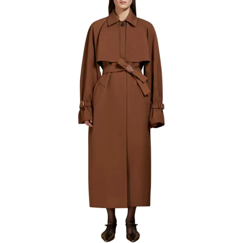 MaxMara Cosimo Belted Button Detailed Coat-1
