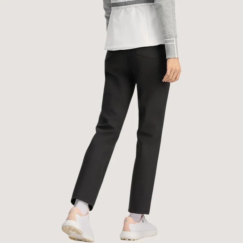 FILA Golf Collection Knitted Sports Pants Women's Black-4