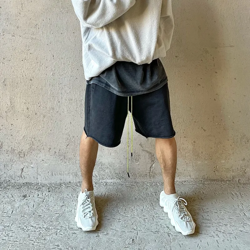 Askyurself Shorts Unisex Washed Black-2